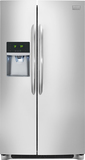 Frigidaire - Gallery 22.6 Cu. Ft. Counter-Depth Side-by-Side Refrigerator - Stainless Steel