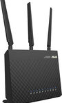 Asus - WirelessAC1900 Dual-Band Gigabit Wireless Router - Black