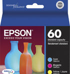 Epson - 60 3-Pack Ink Cartridges - Cyan/Magenta/Yellow