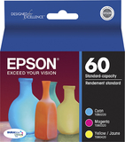Epson - 60 3-Pack Ink Cartridges - Cyan/Magenta/Yellow - Image 1