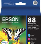 Epson - 88 3-Pack Ink Cartridges - Cyan/Magenta/Yellow