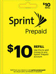 Sprint Prepaid - $10 Top-Up Prepaid Card - Yellow
