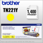 Brother - TN221Y Toner Cartridge - Yellow