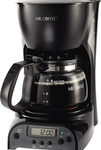 Mr. Coffee - 4-Cup Programmable Coffeemaker - Black