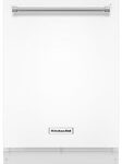 KitchenAid - 24" Top Control Built-In Dishwasher with Stainless-Steel Tub - White
