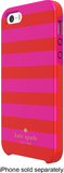 kate spade new york - Candy Stripe Hybrid Hard Shell Case for Apple® iPhone® 5s - Red/Pink - Image 1