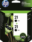 HP - 21 2-Pack High-Yield Ink Cartridges - Black