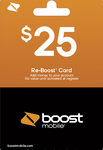 Boost Mobile - $25 Re-Boost Prepaid Phone Card