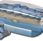 Conair - Instant Heat Ion Shine Hair Setter with 20 Multisize Rollers - Blue/Gray