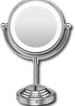 Conair - Classique Collection Double-Sided Lighted Makeup Mirror - Chrome