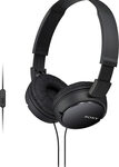 Sony - ZX Series On-Ear Headphones - Black