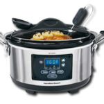 Hamilton Beach - Set & Forget Stay or Go 6-Quart Slow Cooker - Metallic