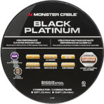 Monster - Black Platinum XP Clear Jacket 100' In-Wall Compact Speaker Cable - Clear/Copper