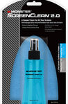 Monster - ScreenClean 2.0 Screen Cleaning Kit - Blue/White