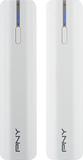 PNY - PowerPack 2600 USB Rechargeable External Batteries (2-Pack) - White - Image 1