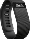 Fitbit - Charge Wireless Activity Tracker (Large) - Black
