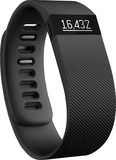 Fitbit - Charge Wireless Activity Tracker (Large) - Black - Image 1