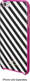 kate spade new york - Diagonal Stripe Hybrid Hard Shell Case for Apple® iPhone® 6 Plus - Black/Cream