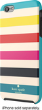 kate spade new york - Candy Stripe Hybrid Hard Shell Case for Apple® iPhone® 6 Plus - Turquoise/Yellow/Orange/Pink/Navy - Image 1