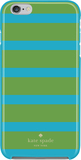 kate spade new york - Kinetic Stripe Hybrid Hard Shell Case for Apple® iPhone® 6 Plus and 6s Plus - Blue/Green - Image 1