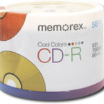 Memorex - Cool Colors 50-Pack 52x CD-R Disc Spindle - Multicolor