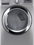 LG - SteamDryer 7.4 Cu. Ft. 10-Cycle Electric Dryer with Steam - Graphite Steel