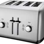 KitchenAid - 4-Slice Wide-Slot Toaster - Contour Silver