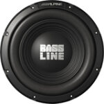 Alpine - Bassline 12" Single-Voice-Coil 4-Ohm Subwoofer - Black