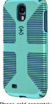 Speck - CandyShell Grip Case for Samsung Galaxy S 4 Cell Phones - Caribbean Blue/Dark Blue