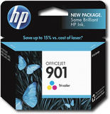 HP - 901 Ink Cartridge - Cyan/Magenta/Yellow - Image 1