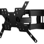 Peerless - TruVue Tilting TV Wall Mount for Most 32" - 65" Flat-Panel Displays - Extends 20-1/8" - Black