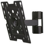 Peerless - TruVue Pivoting TV Wall Mount for Most 22" - 37" Flat-Panel TVs - Extends 6-7/8" - Black
