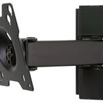Peerless - TruVue Pivoting TV Wall Mount for Most 10" - 24" Flat-Panel TVs - Extends 6-9/10" - Black