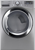 LG - SteamDryer 7.4 Cu. Ft. 10-Cycle Steam Gas Dryer - Graphite Steel - Image 1