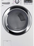 LG - SteamDryer 7.4 Cu. Ft. 10-Cycle Steam Gas Dryer - White