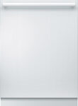 Bosch - 800 Series 24" Tall Tub Built-In Dishwasher with Stainless-Steel Tub - White