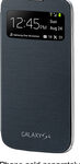 Samsung - S-View Flip-Cover Case for Samsung Galaxy S 4 Mobile Phones - Black