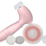 Spa Sonic - Skin Care System Face and Body Polisher 7-Piece Professional Kit - Pink