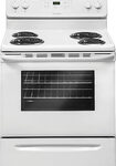 Frigidaire - 30" Self-Cleaning Freestanding Electric Range - White