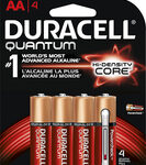 Duracell - Quantum AA Batteries (4-Pack) - Red
