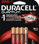 Duracell - Quantum AAA Batteries (4-Pack) - Red