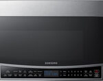 Samsung - 1.7 Cu. Ft. Convection Over-the-Range Microwave - Stainless Steel