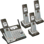 AT&T - CLP99483 Connect to Cell DECT 6.0 Expandable Phone System with Digital Answering System - Black/Gray
