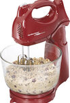 Hamilton Beach - Power Deluxe 6-Speed Stand Mixer - Red