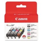 Canon - 221 4-Pack Ink Cartridges - Black/Cyan/Magenta/Yellow