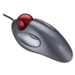 Logitech - Trackman Trackball Mouse - Silver
