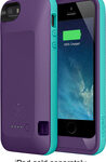 Belkin - Grip Power Battery Case for Apple® iPhone® 5 and 5s - Purple/Teal