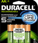 Duracell - Rechargeable AA Batteries (4-Pack) - Green