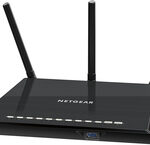 NETGEAR - Wireless-AC Dual-Band Gigabit Router with 4-Port Ethernet Switch - Black