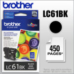 Brother - LC61BK Ink Cartridge - Black
